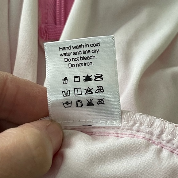 NORMA KAMALI Walter Mini Dress Candy HOT Pink Mesh Gauze Overlay {$225} Medium - Picture 7 of 11